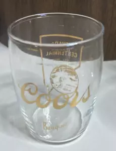 Vintage 1964 COORS Nevada Centennial 1864-1964 Barrel Beer Glass - Picture 1 of 2