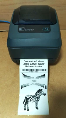 GX43-102420-000 Zebra Drucker GX430t, 300dpi LAN, USB, seriel - Bild 1 von 4