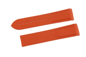 Correa de reloj de buceo de goma naranja correa de silicona apta para OMEGA Seamaster Planet Ocean - Imagen 1 de 3