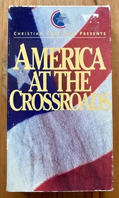 America At The Crossroads 1994 VHS RARE OOP HTF Christian Coalition Production - Image 1 of 3
