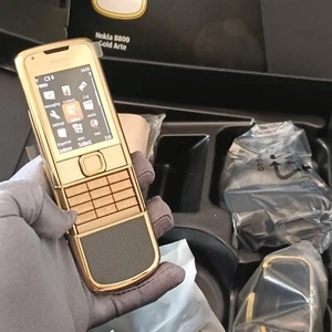 RARE NOKIA 8800 GOLD ARTE CARBON EDITION 8800e 4GB RM-233 UNLOCKED MOBILE PHONE - Afbeelding 1 van 17