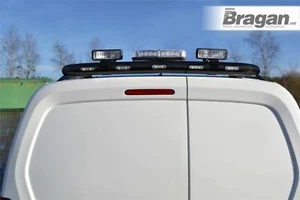 Barra del techo trasero negra + LED + baliza + puntos para Mercedes Sprinter 2018 + acero - Imagen 1 de 8