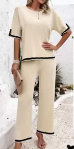NEW Vidifid Women's 2 Piece Sweater & Wide Leg Pants Lounge Set Size XL - Picture 1 of 1