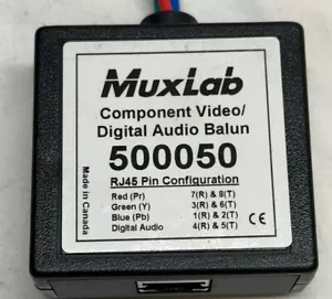 MuxLab 500050 VideoEase Video Digital Audio RGB Component Blaun Tested Working - Picture 1 of 2