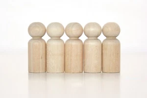 10 Stck. 1-11/16 Holz Junge Mengenrabatt Klammer Puppe Rustikal Hochzeitstorte Topper - Bild 1 von 12