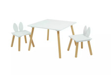 Liberty House Toys Kids Bunny Table and Chairs - New - little dent on table