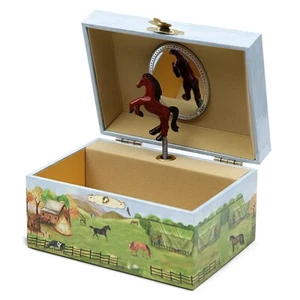 Enchantmints Country Horse Musical Jewelry Box for Girls, Kids' Treasure & Keeps - Picture 1 of 7