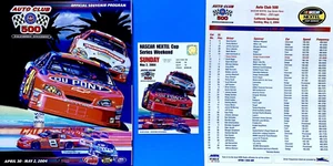 NASCAR 2004 AUTO CLUB 500 OFFICIAL PROGRAM - Picture 1 of 5