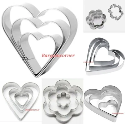 Keksausstecher Kekse Gebäck Teig Sandwichausstecher Form Blume Design 4 Größen - Bild 1 von 4