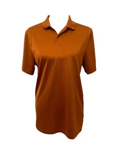 Men’s Small Polo Shirt Nike Dri-Fit Burnt Orange Athletic Short Sleeve - Picture 1 of 7