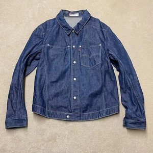 Levi's Engineered Jeans Jacket Medium Men's Dark Blue Denim Cotton Button - Picture 1 of 18