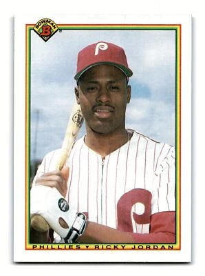 Ricky Jordan 1990 Bowman #156 Philadelphia Phillies Mint - Image 1 of 2