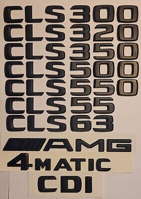 Mercedes CLS C219 2004 - 2011 Trunk Emblem Badge Logo Black Tronc AMG 4matic • 9€