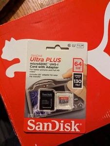 sandisk ultra plus 64gb micro sd card - Picture 1 of 4