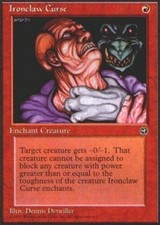 1x Ironclaw Curse MTG Homelands NM Magic Regular