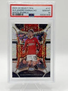 2023-24 Select FIFA Alejandro Garnacho White Sparkle #117 PSA 10 - Picture 1 of 2