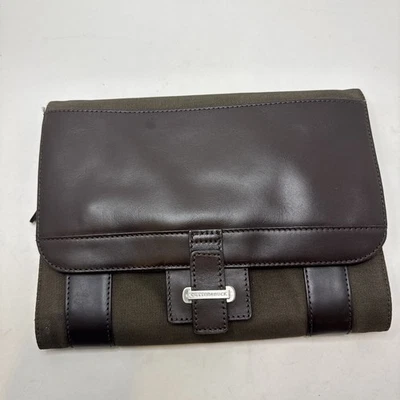 Bolso de viaje de lona y cuero genuino Cutter & Buck marrón para hombre Foto 1 de 4