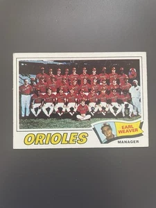 1977 Topps Baltimore Orioles Team Earl Weaver #546 HOF - Picture 1 of 2