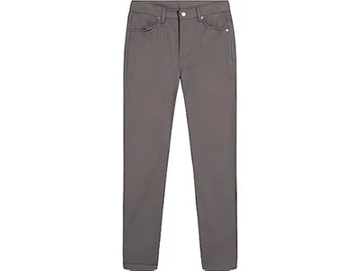 IZOD 男孩校服平前斜纹布 5 口袋裤子,灰色,16 哈士奇 — 第 1/4 张图片