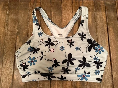 Спортивный бюстгальтер сзади Hind XS S синий цветочный спортивный бюстгальтер топ - Изображение 1 из 4