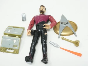 Playmates 1992 Star Trek The Next Generation WILLIAM T. RIKER Action Figure 5" - Picture 1 of 2