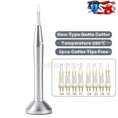 Cortador de guta dental AZ Percha corte de goma dental endo aquecedor com 8 peças pontas de aquecimento - Imagem 1 de 4