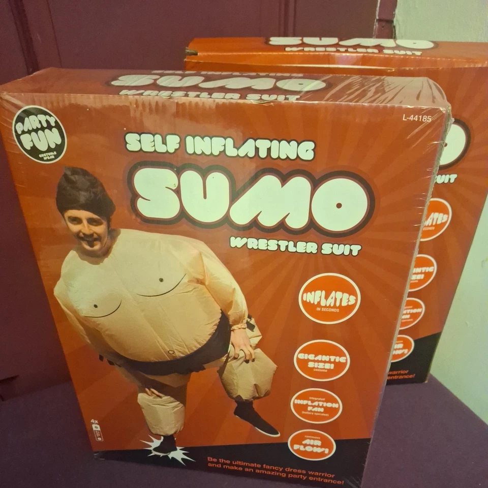 Self Inflating SUMO Wrestler Suit - New/Sealed - Image 1 of 4