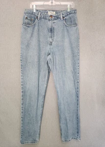 St. Johns Bay Damen Jeans Größe 16 hoher Bund helle Waschung mit Ersatzknopf - Bild 1 von 10
