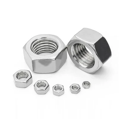 Feingewinde Sechskantmuttern Edelstahl V2A Muttern Mutter M4/M5/M6-M20 Wählbar - Bild 1 von 4