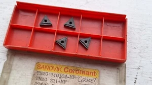 4 Sandvik cermet inserts TNMG 110304-MF CT525 ( TNMG110304 11 03 04 221 finish - Picture 1 of 2