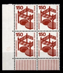 Berlin 411 DZ postfrisch ER-Vbl. mit Druckerzeichen 10 neben Feld 91 #NE266 - Bild 1 von 1