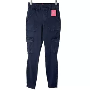 Spanx Women's Cargo Pants XS Petite Stretch Twill Skinny Ankle Washed Black Gray - Picture 1 of 14
