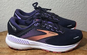 Brooks Adrenaline GTS 22 Shoes Womens Size 8 Purple Sneakers Running Gym Walk - Picture 1 of 9
