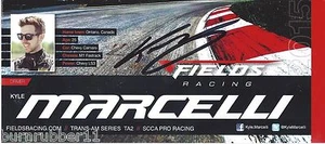 POSTAL FIRMADA 2015 KYLE MARCELLI "FIELDS RACING" TRANS AM SERIES - Imagen 1 de 1