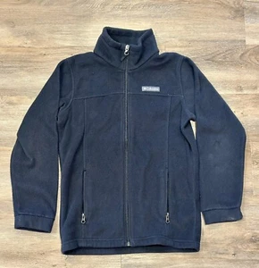 Columbia Full Zip Black Fleece Jacket Youth Size Medium (10 /12) - Picture 1 of 4