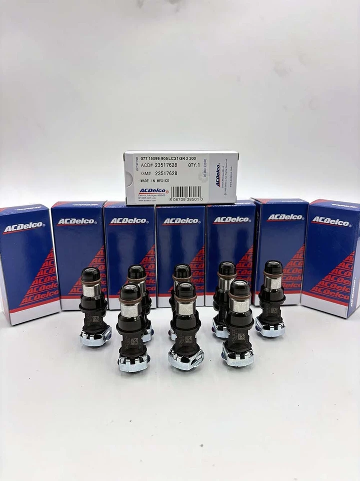 8x Genuine 25317628 Fuel Injectors For ACDelco GMC Chevrolet 4.8L 5.3L 6.0L Foto 1 de 4