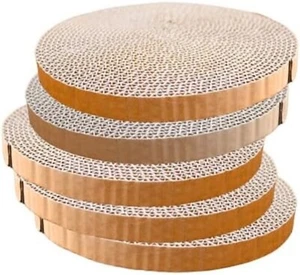 Scratch and Spin Cat Scratcher Replacement Pads for Active Play, 5 Count - Picture 1 of 5
