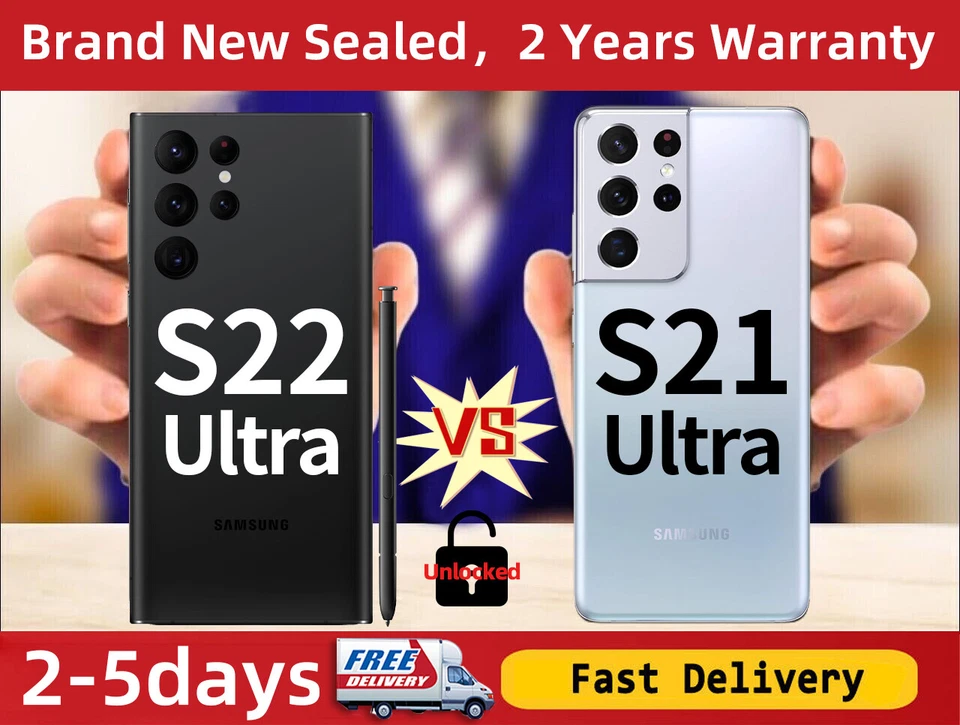 NEW Samsung Galaxy S21 Ultra S23 UltraS22Ultra 5G S22+ Unlocked 128GB-512G