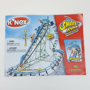 K'nex Shark Run Roller Coaster Instruction Manual Booklet Replacement Part 2005