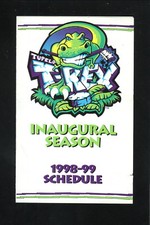 Tupelo T-Rex--1998-99 Pocket Schedule--WCNA/Yellow Book--WPHL