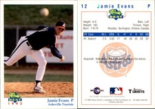 Jamie Evans 1992 Classic Best Asheville Tourists #12 Card *AutographDen*