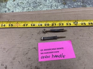GE AMERICANA RANGE AGBS300PJ1WW Oven Door Handle Screws/bolts Set Of 2 - Picture 1 of 9