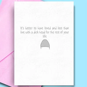 Divorce Cards For Her Sister Bestfriend Mum BFF Happy Divorce Card funny cards - Picture 1 of 3