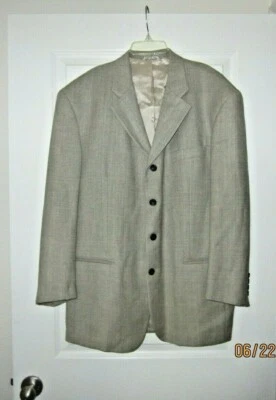 Men's Zanetti Size 42r 100% Super Fine Wool, Made in Italy - Image 1 of 4