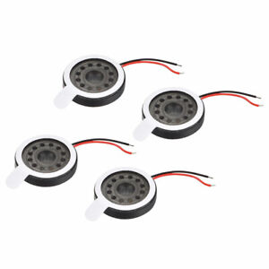 1W 8 Ohm 16mm Dia Speaker with Wire for Electronic Projects 4pcs