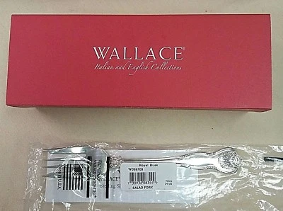 Tenedor de ensalada de plata de ley WALLACE ROYAL HUSK  Foto 1 de 4