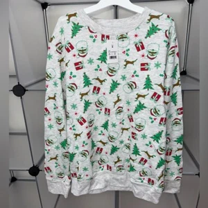 Mad Engine Christmas Tree Santa Gift Pullover Kid's Sweater Size M New - Picture 1 of 5