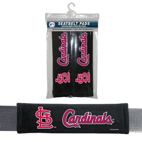 2PC MLB St. Louis Cardinals Car Truck Bag Seat Belt Pads / Shoulder Pads Covers Cover