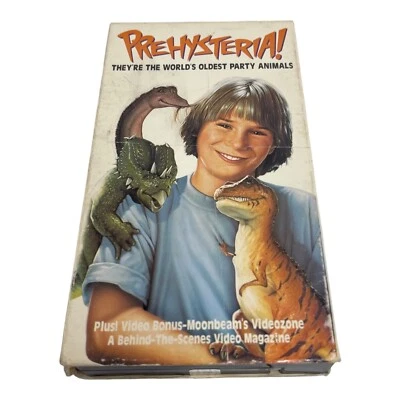 Prehysteria World's Oldest Party Animals VHS 1993 VCR Movie Dinosaurs Family Foto 1 de 4