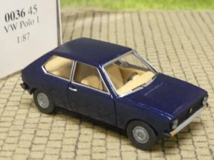 1/87 Wiking VW Polo 1 blu bahama metallizzato 0036 45 - Foto 1 di 2